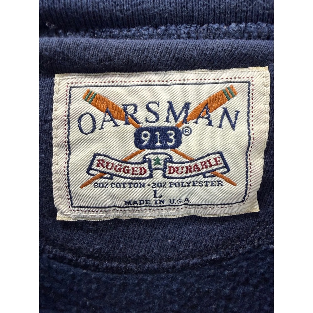 Vintage 90s fire Jackson State University JSU Sweatshirt Navy Blue Mens Large - Picture 3 of 8
